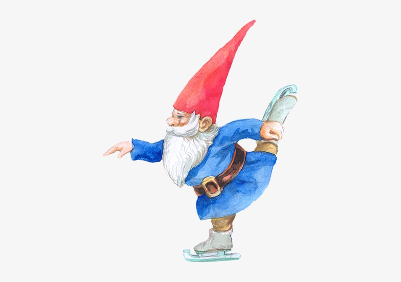 There Are No Fewer Than Five Ice Stock Curling Alleys - Gnome Ice Skating, transparent png