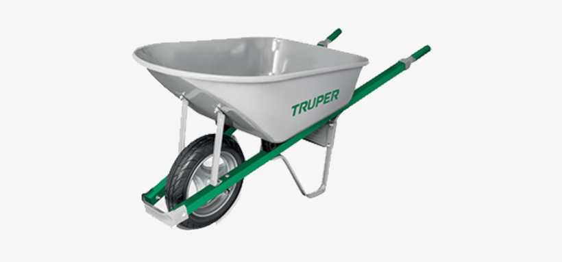 Truper 6 Cubic Foot Steel Wheelbarrow - Truper 6 Cubic Feet Steel Wheelbarrow, transparent png