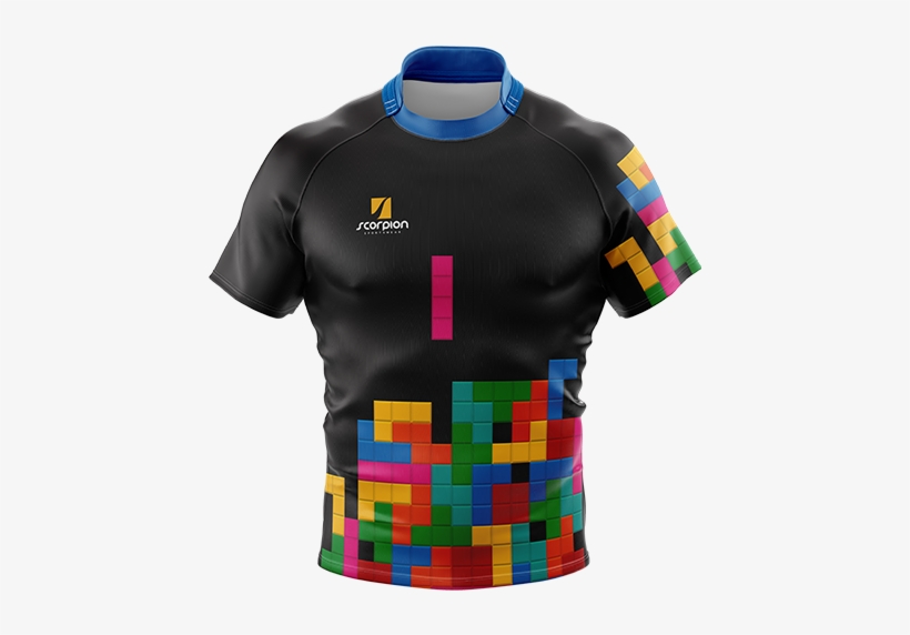Tetris Rugby Tour Shirts - Spartan Rugby Shirt, transparent png