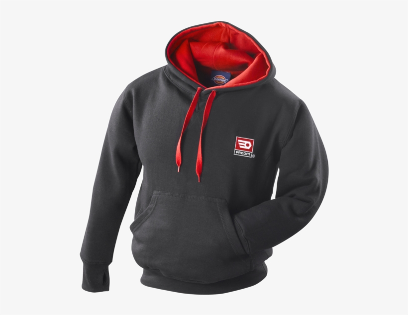 Hoody - Dickies Hoody - Facom Dickies Sweatshirt Mit Kapuze | Schwarz/rot |, transparent png