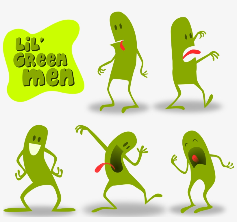 This Free Icons Png Design Of Lil' Green Men, transparent png