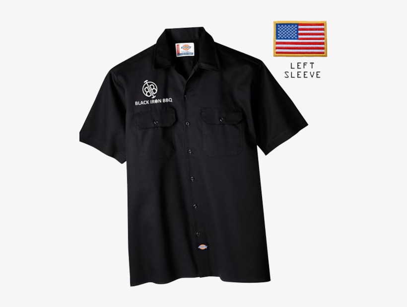 Blackiron Bbq Dickies® Button Up Garage Shirt - Bbq Button Up Shirts, transparent png