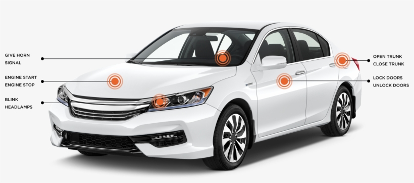 Remote Car Control - 2017 Honda Accord White, transparent png