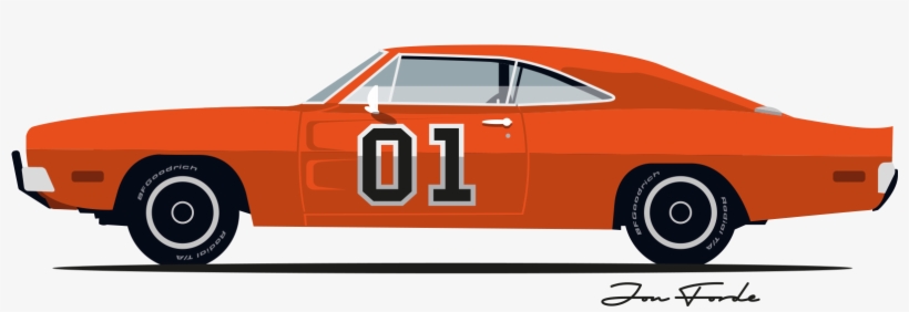Master Lead 0024 Vector Smart Object - Hollywood Cars General Lee Racing Birthday Banner Personalized, transparent png