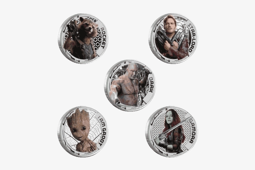 Silver Numismatic Guardians Of The Galaxy Volume 2 - Perth Mint, transparent png