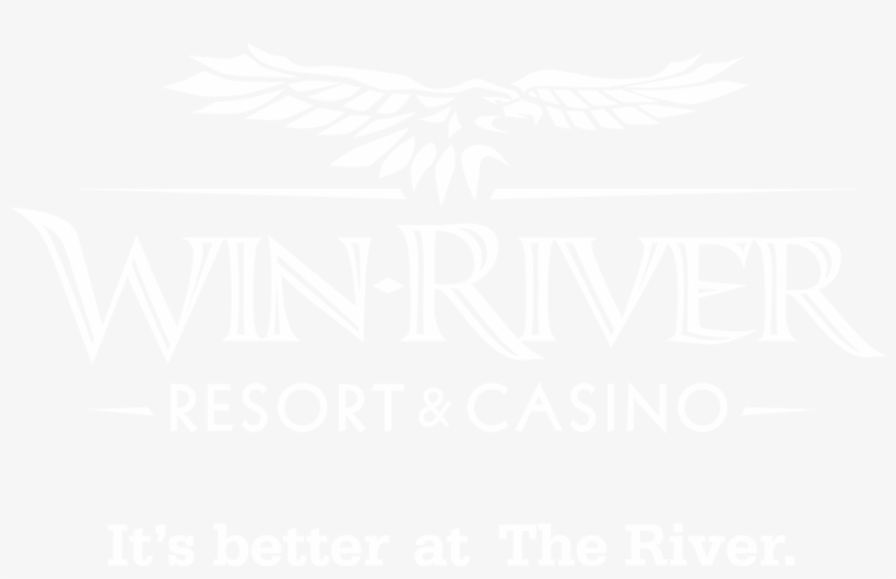 Wrc Resortcasino 1c White W Tag - Win River Casino Logo, transparent png