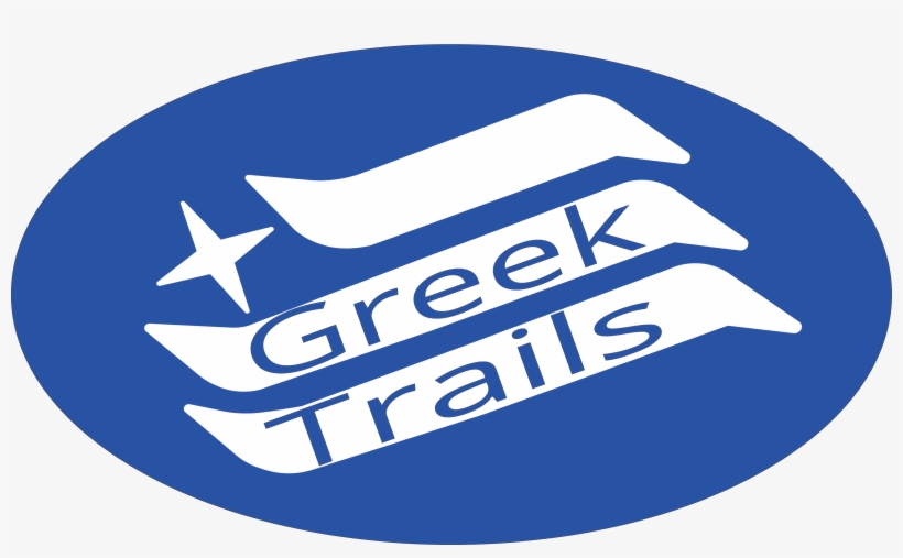 Logo And Utilizing The Greek Flag And The Greek Trails - Emblem, transparent png