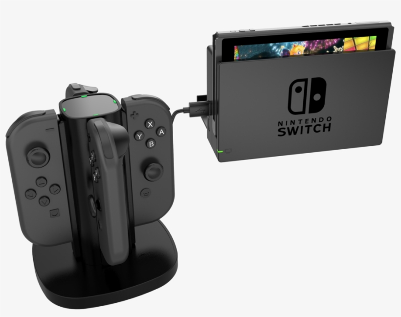 Switch 4 In 1 Joy Con Charging Stand, transparent png