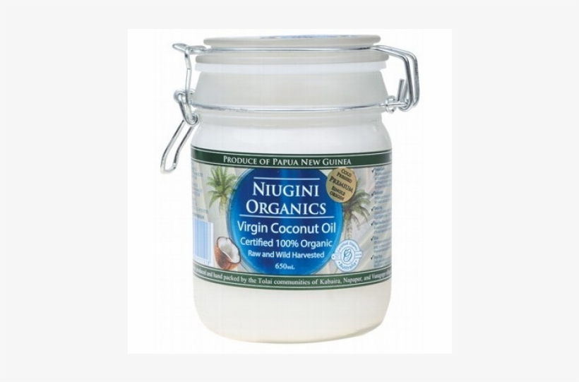 Niugini Organics Virgin Coconut Oil - Niugini Organics Raw Virgin Coconut Oil 1ltr, transparent png
