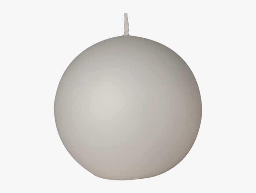 White Ball Candle Ø 10 Cm - Lampshade, transparent png