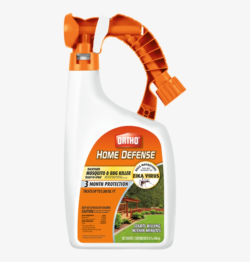 Ortho® Home Defense® Backyard Mosquito And Bug Killer - Ortho 32 Oz. Home Defense Backyard Mosquito Killer, transparent png