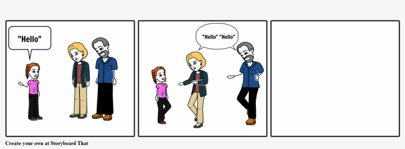 Greeting Grandparents - Cartoon, transparent png