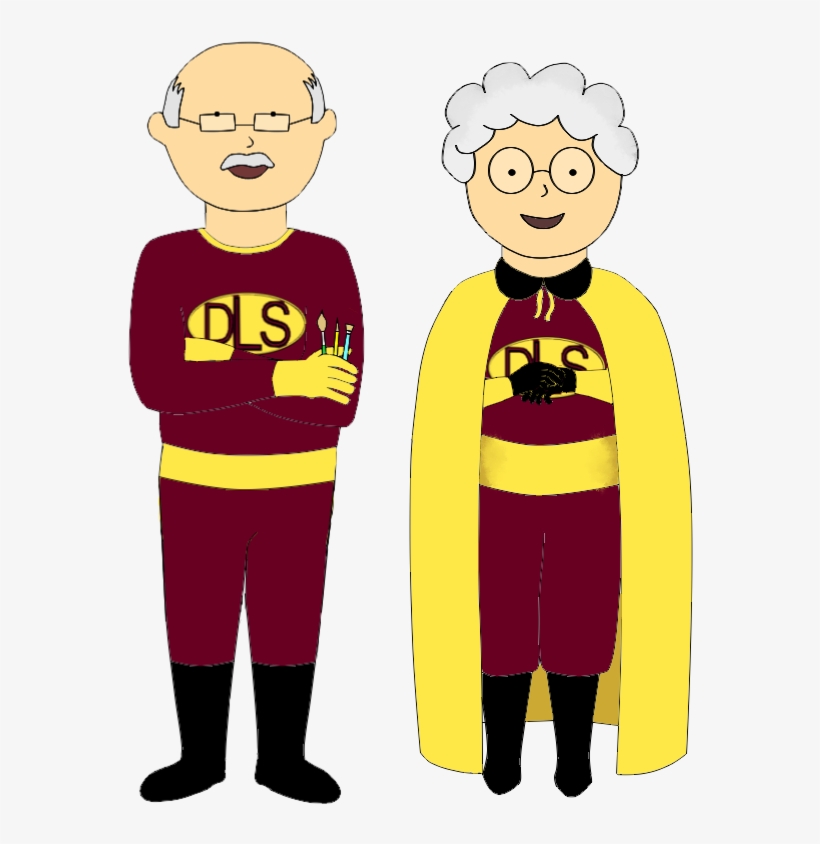 Deciding What Kind Of Super Hero Clothes The Grandparents - Cartoon, transparent png