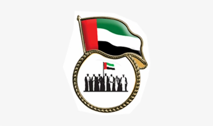 Metal Pin With Uae Flag And Spirit Of Union Logo - Uae 45th National Day, transparent png