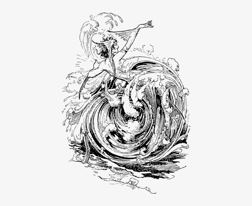 The Whirlpool Png Images 438 X - Oz Mermaid 2 Shower Curtain, transparent png