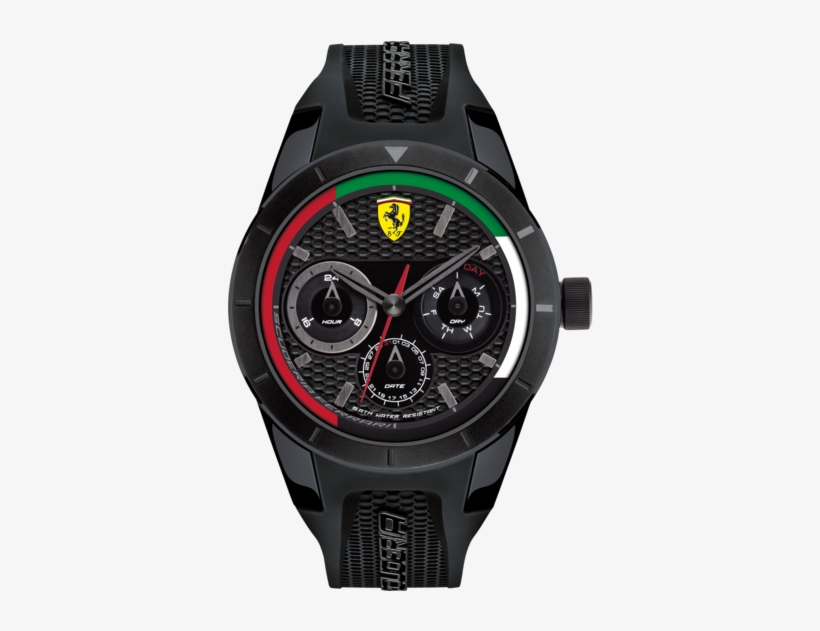 Ferrari Uae Flag Watch - Scuderia Ferrari 0830259 Red Rev T Watch -, transparent png