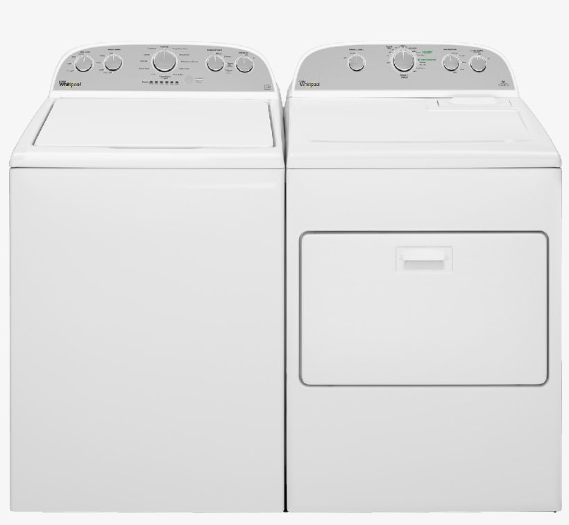 Whirlpool® Top Load Laundry Pair White Whlauwed5000dw - Home Appliance, transparent png