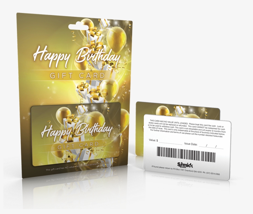 3d Happy Birthday Gift Card And Carrier - Gift Card, transparent png