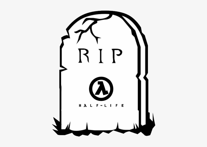 Rip Half Life - Tombstone Clipart, transparent png