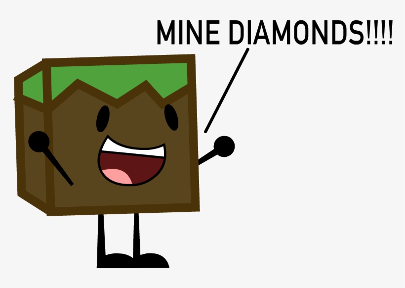 Grass Block Idle - Cartoon, transparent png