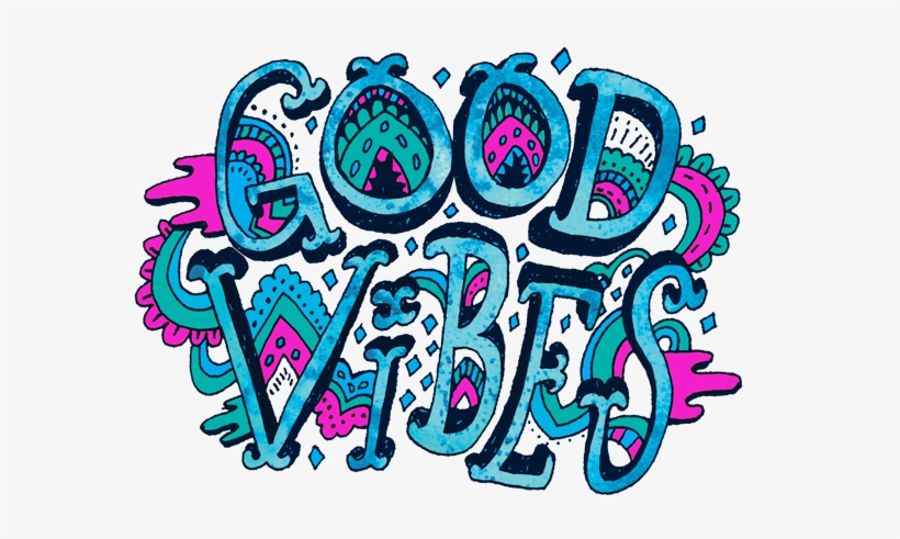 This Design Available At Threadless On Teeeeees Weeee - Good Vibes Clip Art, transparent png