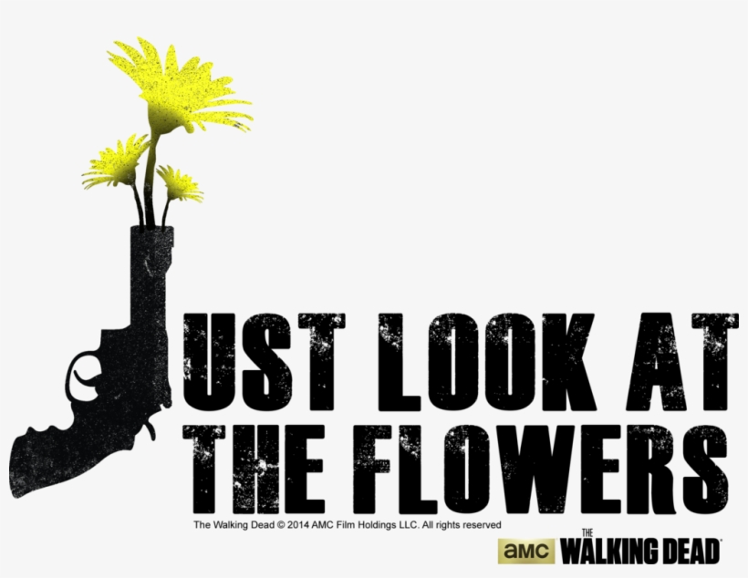 Walking Dead Look At The Flowers Sticker, transparent png