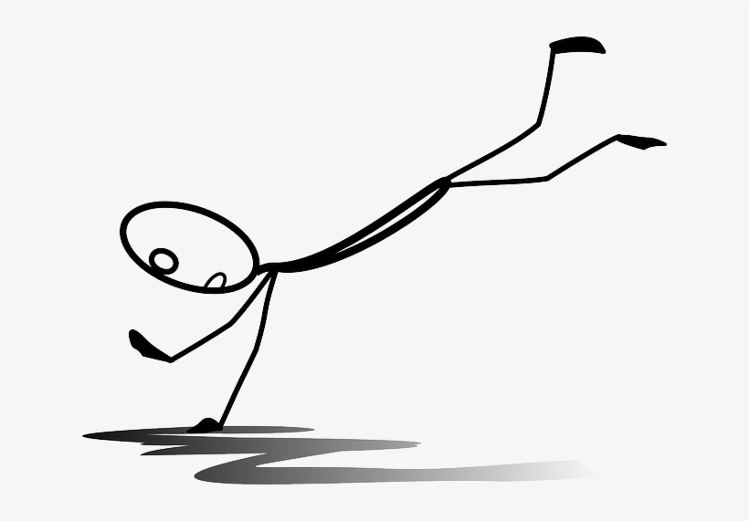 #laddertip When People Have To Use A #ladder In Several - Falling Stickman, transparent png