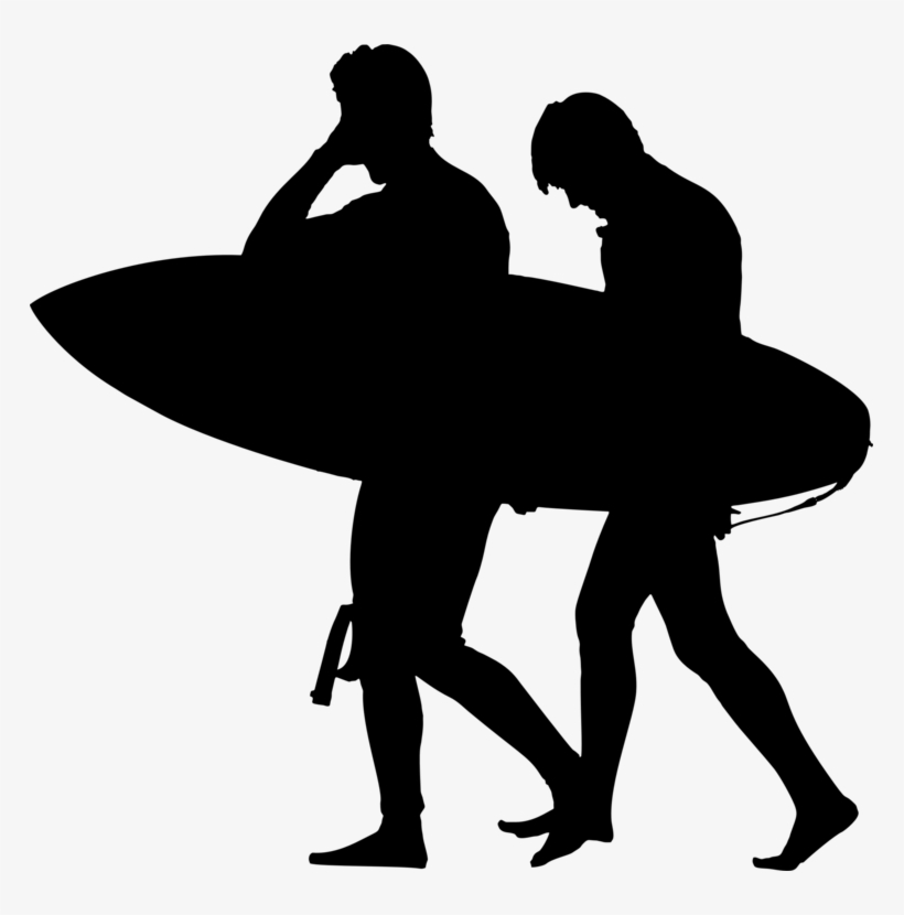 Surfing Silhouette Computer Icons Download - Hands On Hips Silhouette, transparent png