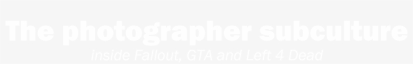 The Photographer Subculture Inside Fallout, Gta And - Home Logo Transparent White, transparent png