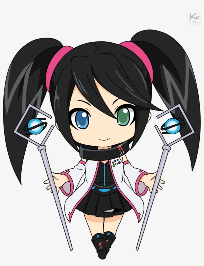 Sega Saturn -chibi By Krizeii - Sega Saturn Sega Hard Girls, transparent png