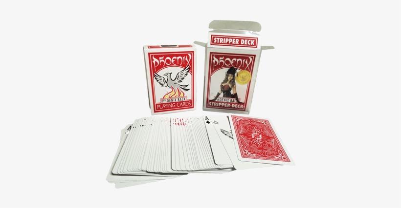 Phoenix Stripper Deck Red By Card-shark - Phoenix Parlour Double Decker (red) By Card-shark, transparent png