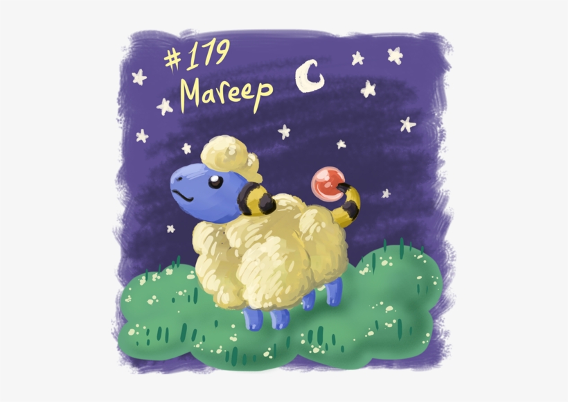 Mareep Is A Favorite So I Wanted To Do Something Nice - Cartoon, transparent png