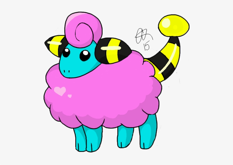 Shiny Mareep By Spufflez - Cartoon, transparent png