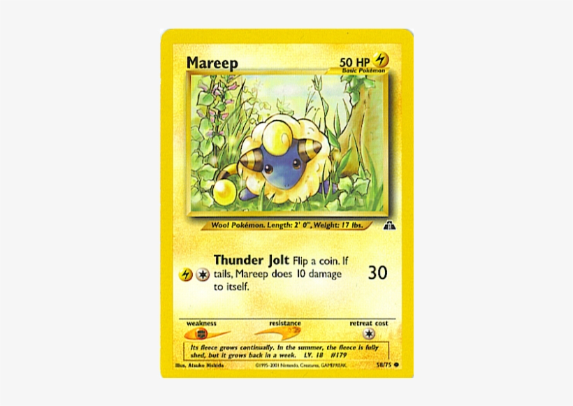 Mareep Card, transparent png