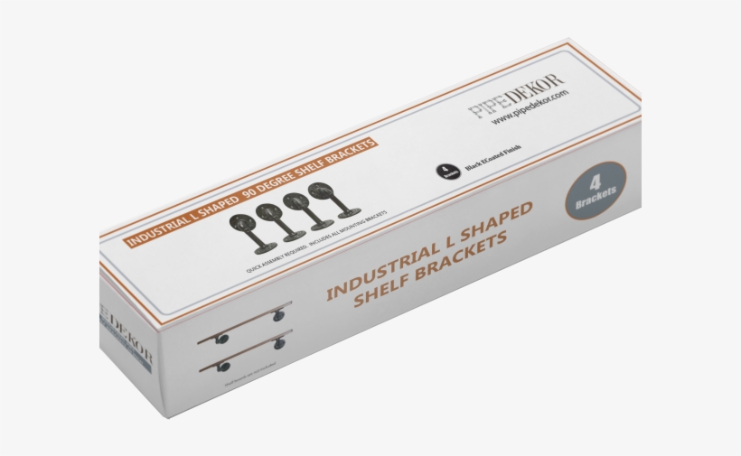 Industrial Everbilt 8 In. Black Industrial Pipe Shelf Bracket