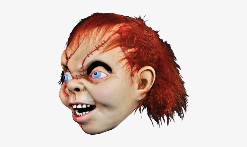 Bride Of Chucky Mask - Adult Deluxe Chucky Mask, transparent png