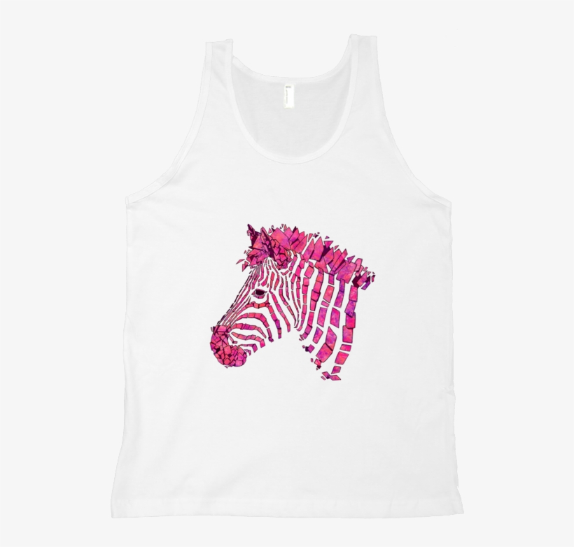 Pink Zebra Tank Top - Active Tank, transparent png