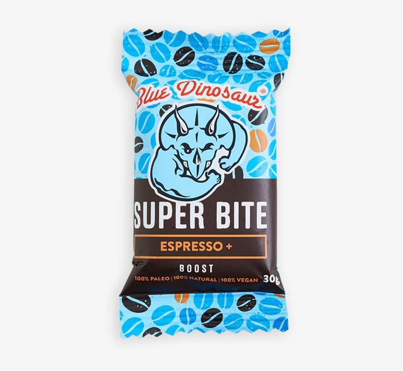 Espresso 18 Bites - Blue Dinosaur Super Bite Himalayan Choc Plus 30g, transparent png