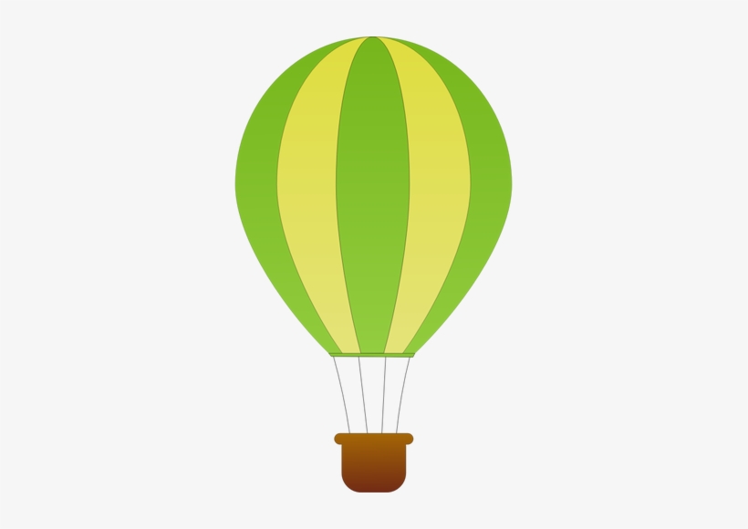 Horizontal Green And White Stripes Hot Air Balloon - Air Balloon Vector Png, transparent png