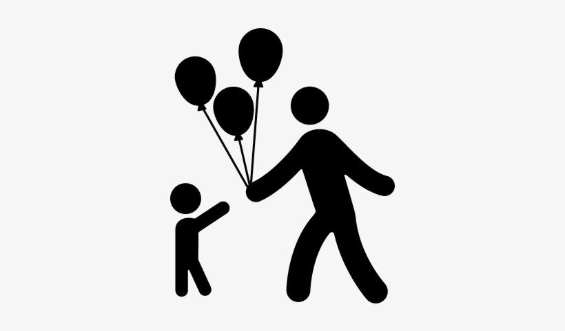 Man Child And Balloons Vector - Beneficencia Icono, transparent png