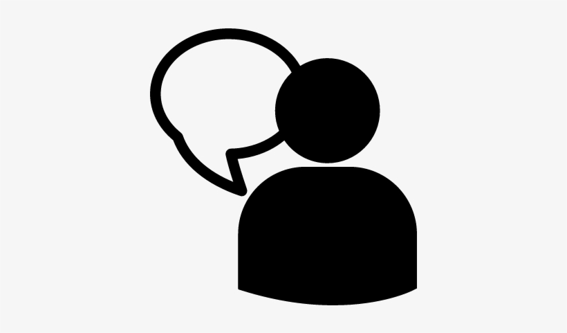 User With Message Balloon Vector - Globo De Mensaje Icono, transparent png
