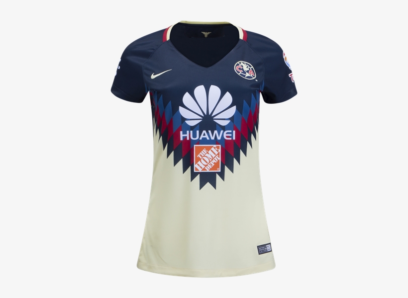 17/18 Nike Club America Womens Home Jersey - Playeras De Club America, transparent png