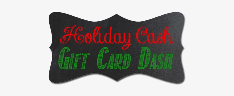 Holiday Cash Gift Card Dash - Holiday, transparent png