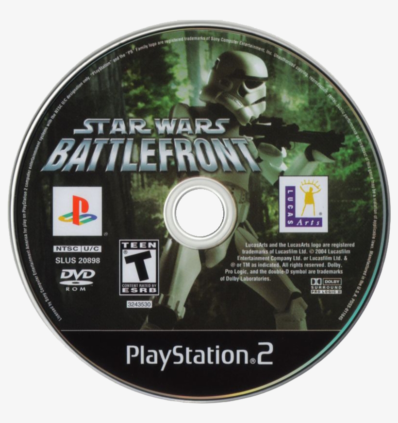 Star Wars - Star Wars Battlefront Ps2 Disc, transparent png