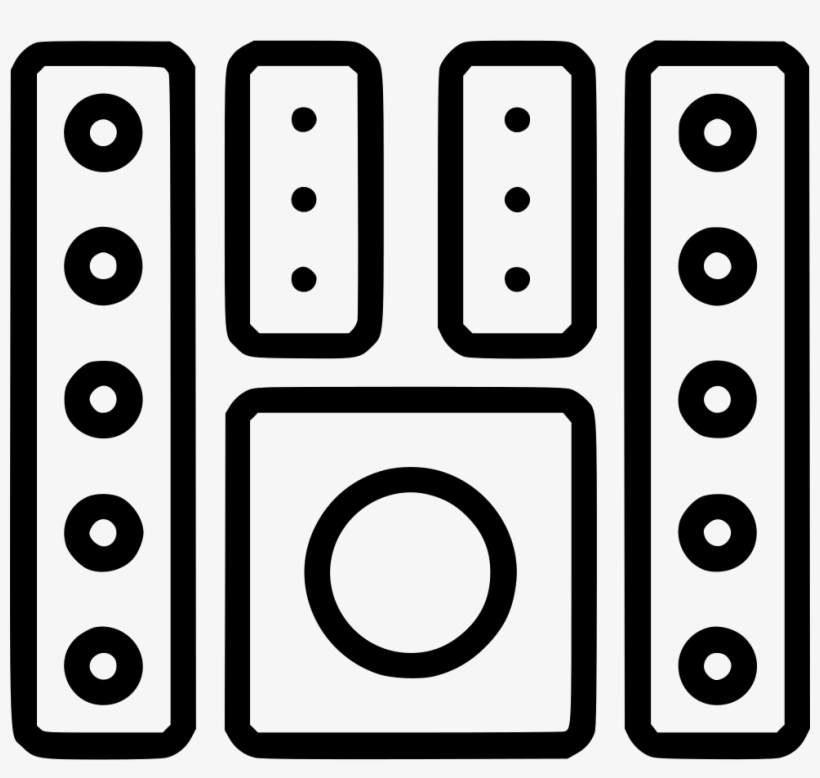 Audio Speaker System Home Theater Monitor Bass Music - Circle, transparent png