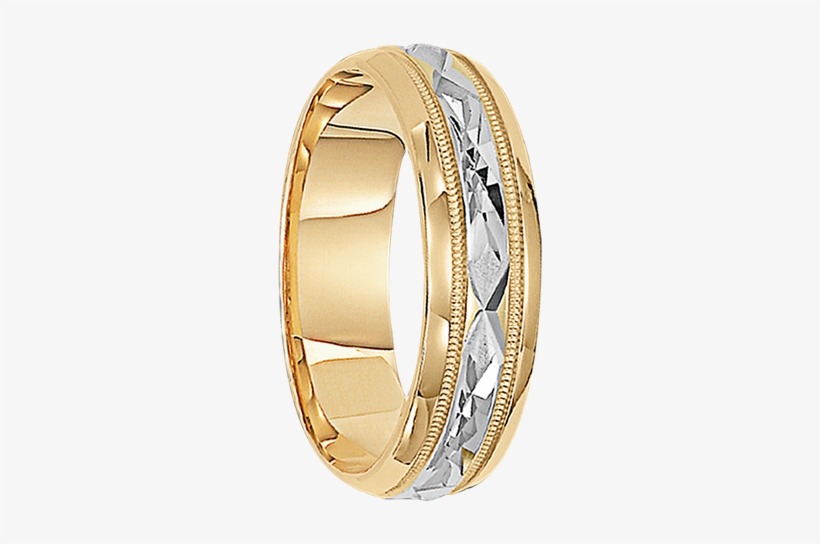 Cambridge 14k White Gold Comfort Fit Engraved Men's, transparent png
