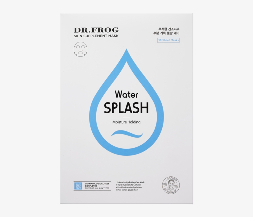 Frog Water Splash Mask - Water, transparent png