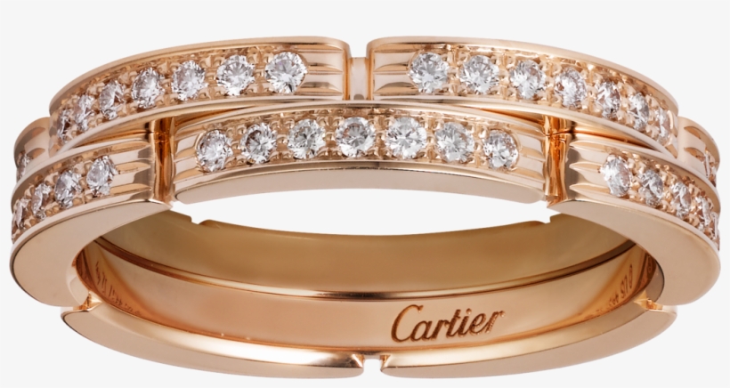 Maillon Panthère Fine Wedding Band, 2 Half Diamond-paved - Maillon Panthere Thin Wedding Band, 2 Half Diamond-paved, transparent png