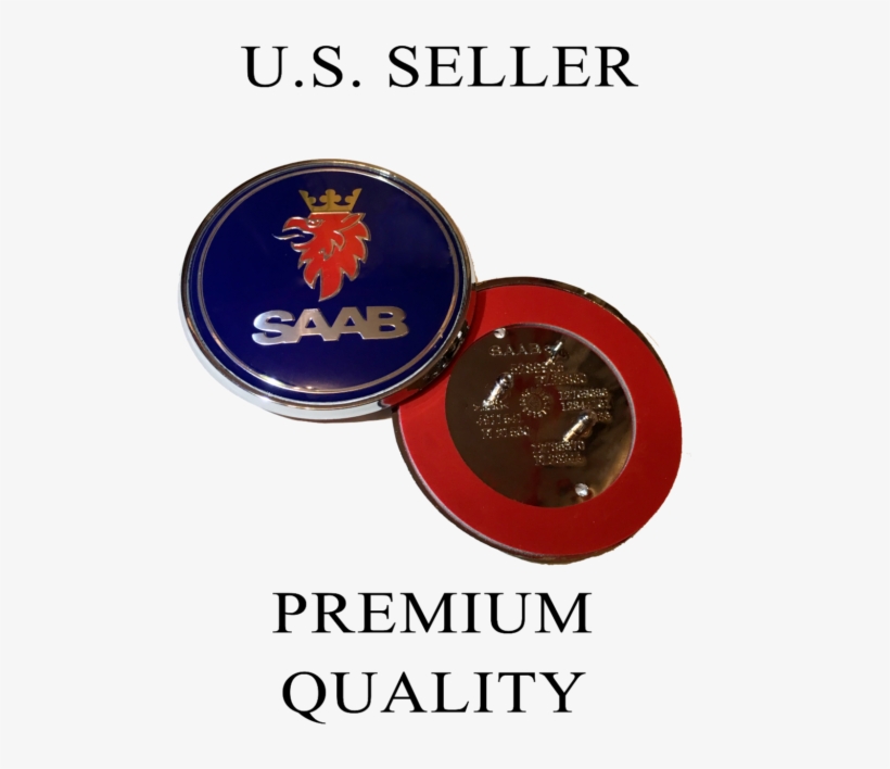 Saab 9 3 9 5 Front Hood Emblem Badge 68mm - Car, transparent png