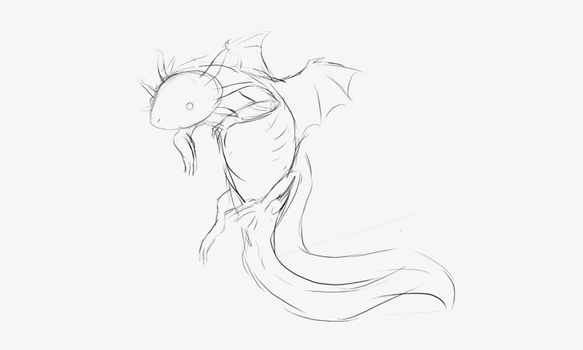 And I Heard Rumors About A New Dragon Breed Being Built - Line Art, transparent png